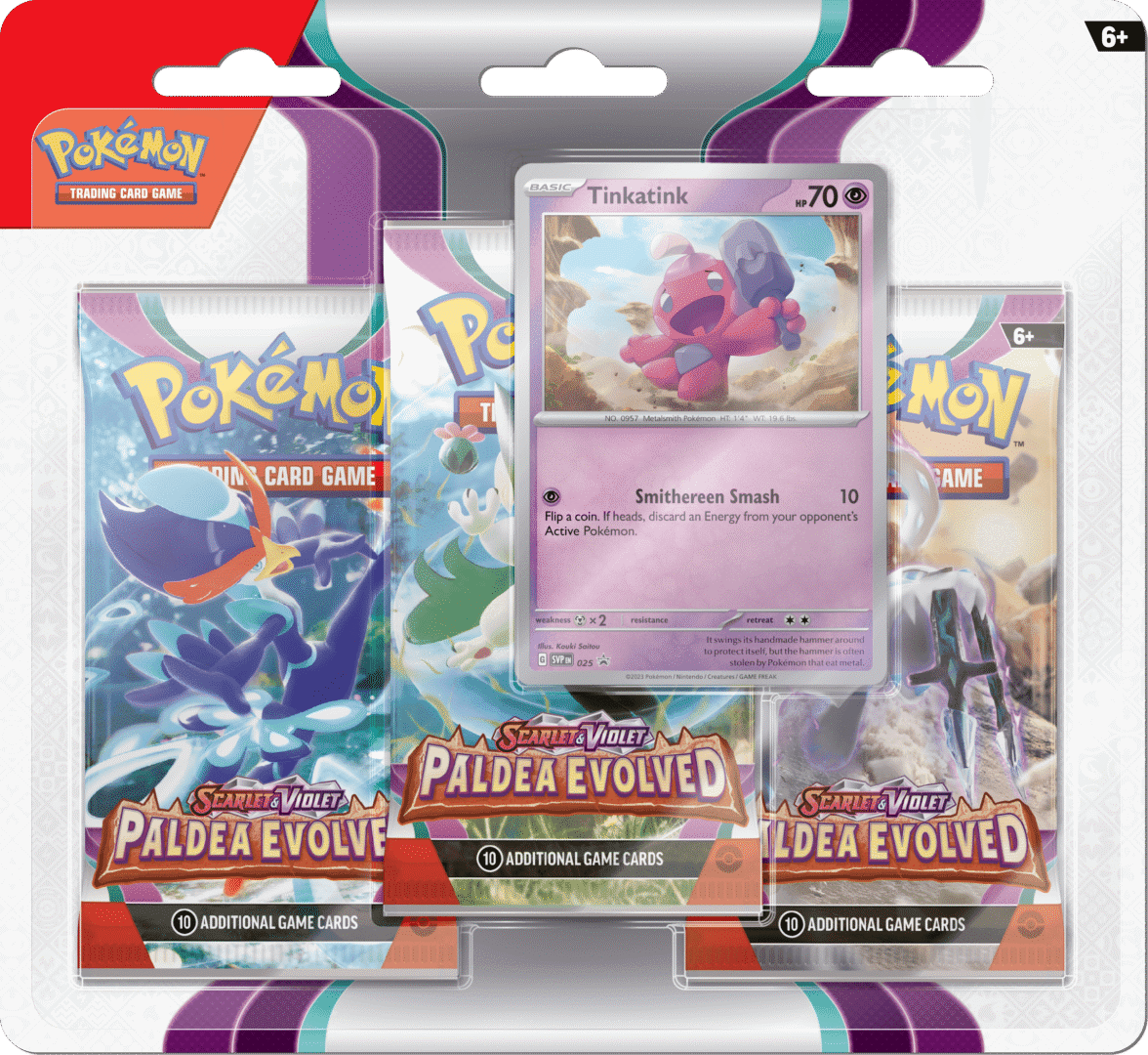 Paldea Evolved Three Pack Blister